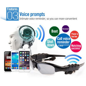 2 In 1 Bluetooth Glasses with Mic Earphone  Wireless Headset Glasses for Outdoor Bluetooth Sun Glasses