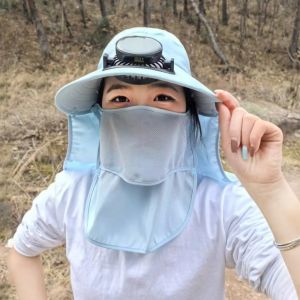 RGFV Thoáng khí Mũ quạt năng lượng  trời Khô nhanh Sạc năng lượng  trời Mũ lưỡi trai có quạt mùa hè Di động Nhẹ Mũ xô câu cá Du lịch ngoài trời