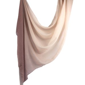 NAJIA Long Hijab Scarf Gradient Color Bandana Islamic Turban Elegant All-march Wraps Shawl Female