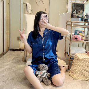 Silk Dress Daster Womens pajama Lingerie Plain Sleepwear Satin Nightdress NightWear