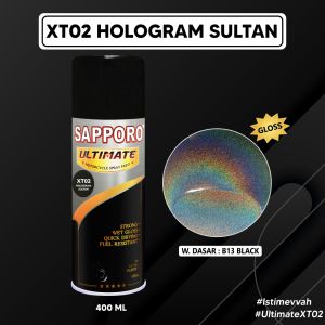 Sapporo Ultimate XT02 Hologram Sultan / Sapporo Ultimate / Cat Semprot / Cat Aerosol Terbaik / Sapporo Spray / Sapporo