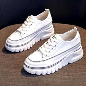 Sepatu Wanita Canvas Bertali Fashion Import Korea Sepatu Sneakers Wanita Hak Tinggi Fashionable Sepatu Casual Sepatu Sport Shoes Sepatu Wanita Terbaru 2023 Sepatu Sekolah Remaja Wanita Sepatu Wanita Hitam