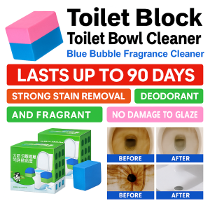 Toilet Bowl Cleaner Rubiks Cube Blue Bubble Fragrance Cleaner