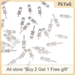 [COD] PkYeG Tool 50pcs 2.8 Inserts Plug Spring Terminal PCB Solder Lug Thickness 0.8mm One Legs PCB Welding Sheet