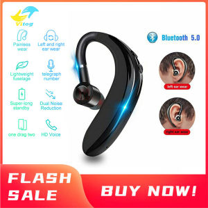 VITOG S109 Wireless Bluetooth Earphone With HD MicrophoneLong Standby Bluetooth 5.0 Noise Cancelling Business Handsfree Bluetooth Headsets For Xiaomi Huawei Realme Samsung Oppo ViVo Redmi Mobile Phone/Laptop/Tablets