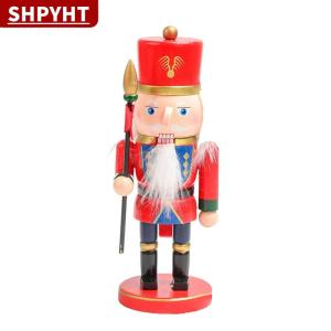 [COD] SHPYHT TOY Wooden Christmas Nutcracker SoldierTraditional Painted Nutcracker FiguresFestive Collectible Christmas Party For Home