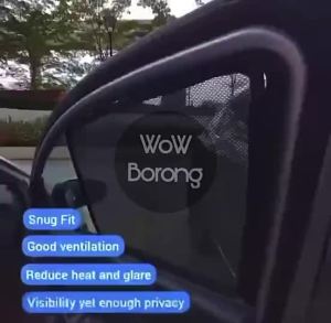 Magnetic Sunshade Toyota Innova 2016-2020 (6 Pcs) Pelindung Cahaya Matahari Magnetik Kereta