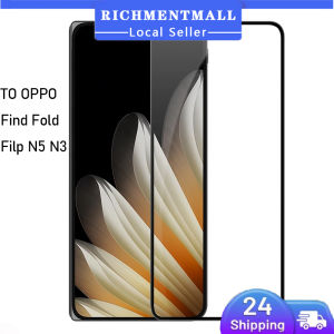 【✅SG LOCAL STOCK🔥】RICHMENTMALL Camera Lens For OPPO Find N6 N3 Filp Fold Find N5/N3 HD Clear Black Edge Tempered Glass Screen Protector 9H Hardness Shatterproof Anti-Scratch Bubble-Free Installation Screen Protector