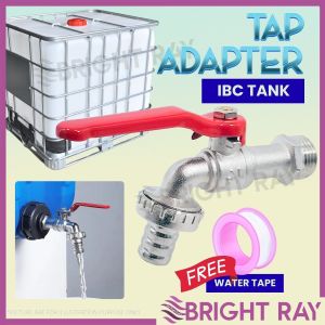 1/2" IBC Outlet Tap Faucet Adapter IBC Container Adapter For Water IBC 1/2 Inch Tap Adapter Paip Air Tangki Air Watering