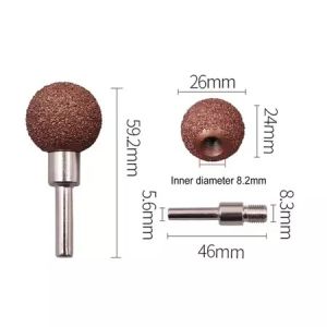23/42MM Roda Buffing Tungsten Carbide Rasp / Contour Cup Dengan Adaptor Arbor Grinding Head