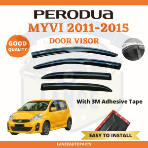 Perodua Myvi 2011-2015 Door Visor Air Press Window Mugen Style Acrylic Wind Deflector (4PCS)