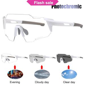 SHENHAO2🎀 Photochromic đi xe đạp Kính mát cho nam giới Phụ Nữ Xe Đạp Kính cưỡi lái xe UV400 leo núi Xe Đạp kính kính thể thao