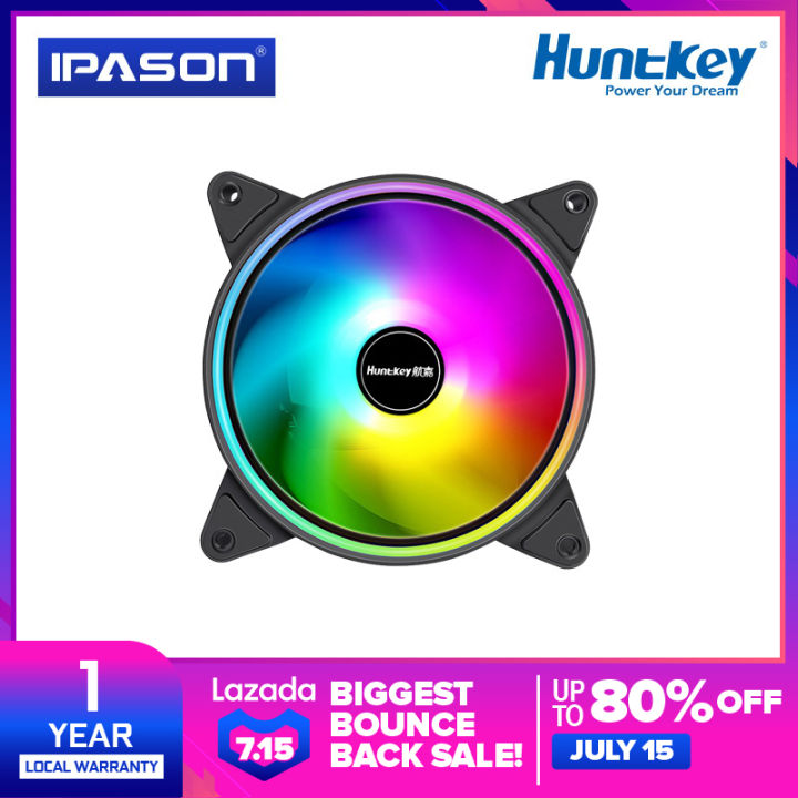 Case RGB Cooling Fan Huntkey GX120 prism 12CM Desktop Computer Air ...