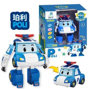 Genuine Deformation Car Polly Toy Deformation Robot Roy Fire Truck Ambulance POLI Rescue Team Wholesale