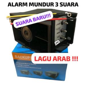 Alarm Atret Viral 3 Suara Arab Sulawesi 12/24V Klakson Rem Mundur Motor Mobil Bis Truk Universal