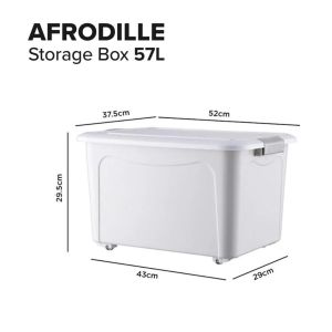 🇸🇬NestHome🇸🇬(Bundle Promo) AFRODILLE Stackable Storage Box / Containers / Lid / Home Organization