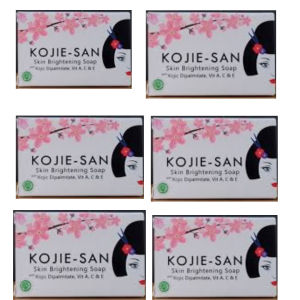 Paket Bundling Isi 6 Kojie San 3 Varian Go Milk - Glow Skin - Skin Brightening 65gr & 135gr - Kosmetik Herbal Online
