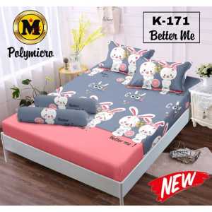 NEW PROMO!! SEPRAI KARAKTER KUROMI BAHAN KATUN EMBOS UKURAN 180X200 [BISA COD]