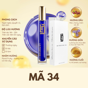 (FULLBOX x 36 Mùi Hương) Nước hoa Pháp LDPERFUME 12ml Bản mới Tinh dầu nước hoa Nam Nữ Phun Sương THƠM LÂU Sang trọng Đi Học Đi Làm Tiệc Tùng