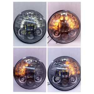 LAMPU DEPAN REFEKTOR DAYMAKER 5.75inc plus batok CB100 Daymaker cobra 16titik plus sein universal