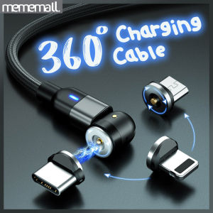 Magnetic Fast Charging Cable with LED Light & 540 Rotation Micro USB Charger