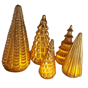 Christmas Stand Set of 5 Bright Christmas Stands with LED Lights Suitable for Christmas Home Party Table Restaurant Centerpieces