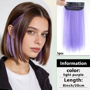 PHANT Easy to Wear Hidden Clip-In Hair Extension Timely Styling 8-Inch Ear-Hanging Dyed Wig Pieces Fashion Natural Highlight DIY Decorative Hair for Women
