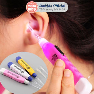 Dụng Cụ Lấy Ráy Tai Có Đèn Đầu Mềm An Toàn Cho Bé - Lấy ráy tai có đèn 3 đầu