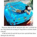 Bể bơi hồ bơi cho trẻ em bé (175x125xCao55cm) be boi ho boi phao boi cho tre em be. 