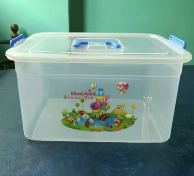 Oriental Durable Stackable High-Quality Plastic Storage Box with Handle #SB-1 #SB-2 #SB-3. sold by Partybuddyph