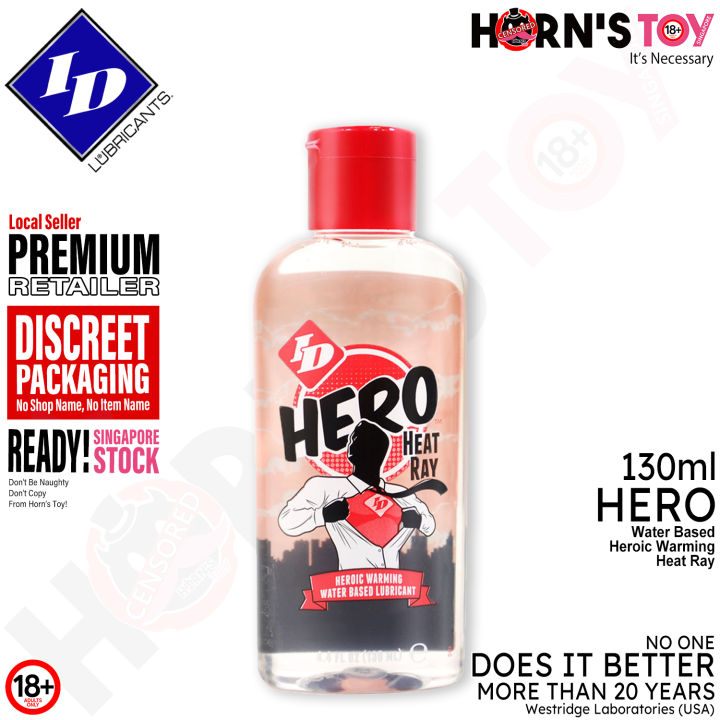 ID LUBE LUBRICANT Hero Edition Heat Ray 130ml 4.4oz Warming Personal Sex Horn's Toy Lubricant ID LUBE LUBRICANT Hero Edition Heat Ray 130ml 4.4oz Warming Personal Sex Horn's Toy Lubricant