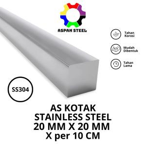 As kotak 20mm x 20mm stainless steel 304