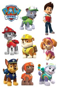 Sticker Vinyl Cutting Graftac PAW PATROL size 9 cm