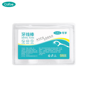 Cofoe Dental Floss Sticks Oral Teeth Cleaning Flat Wire Toothpick Portable Flossing Tooth Picks Tooth Gap Care Stick Ultra-fine dental floss for oral hygiene