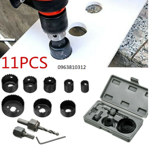 Bộ 11 chi tiết khoan khoét lỗ thạch caogỗ....cao cấp