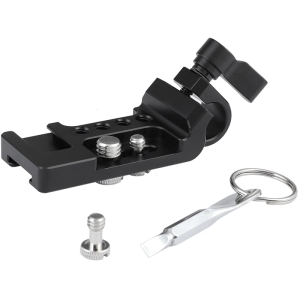 Professional Camera Mounting Plate 15mm Tube Clamp Attachment Multiple Threaded Holes Lightweight with Photography Tool