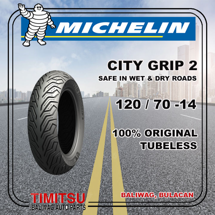 120 70 14 MICHELIN CITY GRIP 2 TUBELESS 120 70 R14 Lazada PH