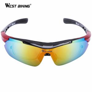WEST BIKING Polarized Cycling Sunglasses Bike Motorcycle Eyewear Racing Men Women Goggle oculos MTB Bicycle Sports Glasses 5 Lens Cycling glasses