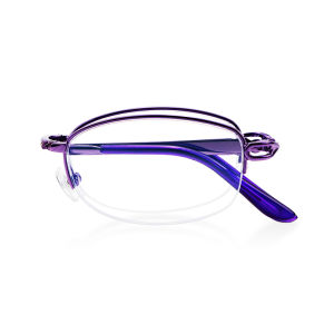 Hai tròng chống ánh sáng xanh chống mệt mỏi Kính đọc sách gấp cho phụ nữ đèn xanh dương chặn tiện dụng có thể gập lại Túi độc giả