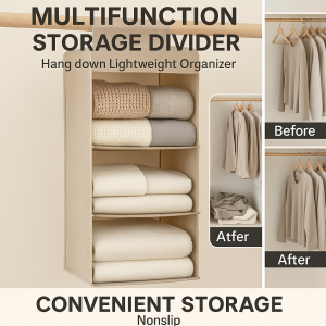 Retractable Storage Divider Retractable Shoe Rack Organizer Installationfree Adjustable Lightweight Hang down Partition Layered Organizer Multipurpose Beautiful