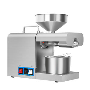 New Type Stainless Steel Oil Press Small Commercial Household Intelligent Full Automatic Cold and Hot Pressing Stainless Steel Extruder