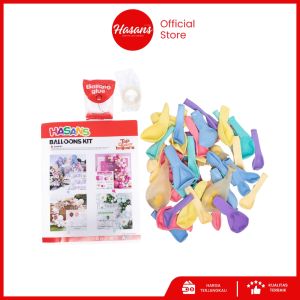 128 Pcs Set Garland Balon Pastel Latex / Paket Dekorasi Tema Pastel / Party Balon Set Garland 01 Pastel