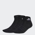 adidas Lifestyle Thin and Light Ankle Socks 3 Pairs Unisex Black IC1282. 