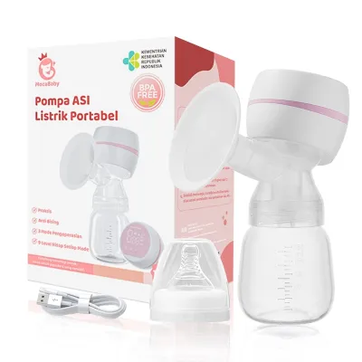 (Warranty) Mocababy Pompa ASI Elektrik Paket Hemat Ibu Baru Bebas Bau & Aman Hisap Kuat Tanpa Kabel Otomatis Portabel Pompa Asi 180ML Breast Pump BPA Free BF01