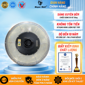 Đèn UFO Năng Lượng Mặt Trời 500W Mayor Wolf Chính Hãng Bảo Hành 2 Năm