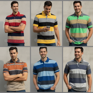POLO SHIRT SALUR PRIA DEWASA LENGAN PENDEK | KAOS KERAH MOTIF GARIS DISTRO COWOK KEREN KEKINIAN BAHAN ADEM TEBAL # WANGKI GARIS BAPAK LAKI MURAH TERBARU ~ BAJU RUGBY STRIPE JUMBO XXL
