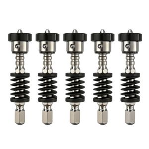 PENTU 2/5Pcs ic Spring-Loaded Screwdriver Bits Detachable Limit Ring Ring Positioning Wall Screw Bits Batch Tool PH2 Cross Screw Holder for Drill Screw Retaining Tool