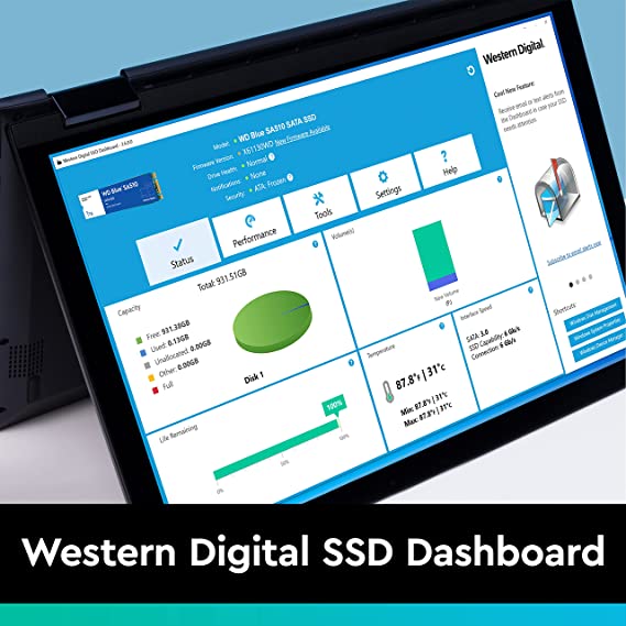 Western Digital WD Blue 250GB SA510 SATA 2.5" 7mm Internal Solid State Drive SSD WDS250G3B0A