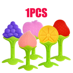 ยางกัดเด็กรูปผลไม้ ยางกัดซิลิโคน ยางกัดปลอดสารพิษ100% ยางกัดซิลิโคน แบบแท่ง ยางกัดผลไม้ พร้อมกล่องMY36