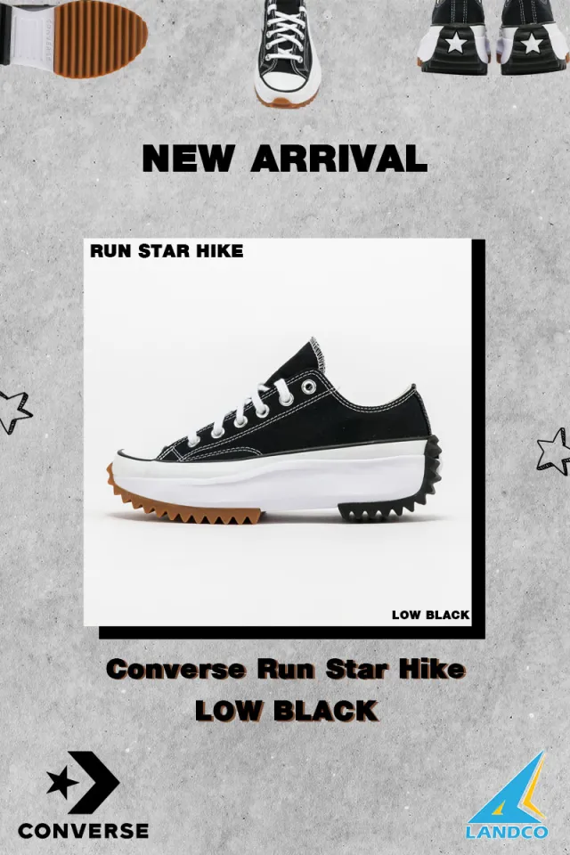 Converse รองเท้าผ้าใบ รองเท้าส้นหนา รองเท้าส้นหยัก รองเท้า